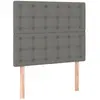 vidaXL Têtes de lit 2 pcs Gris foncé 90x5x78/88 cm Tissu