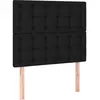 vidaXL Têtes de lit 2 pcs Noir 90x5x78/88 cm Tissu