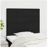 vidaXL Têtes de lit 2 pcs Noir 90x5x78/88 cm Tissu