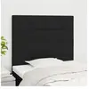vidaXL Têtes de lit 2 pcs Noir 80x5x78/88 cm Tissu