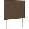 vidaXL Têtes de lit 2 pcs Marron Foncé 80x5x78/88 cm Tissu