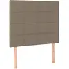 vidaXL Têtes de lit 2 pcs Taupe 80x5x78/88 cm Tissu