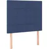 vidaXL Têtes de lit 2 pcs Bleu 80x5x78/88 cm Tissu