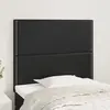vidaXL Têtes de lit 2 pcs Noir 100x5x78/88 cm Similicuir