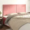 vidaXL Têtes de lit 4 pcs Rose 80x5x78/88 cm Velours
