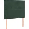 vidaXL Têtes de lit 2 pcs Vert foncé 100x5x78/88 cm Velours
