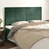 vidaXL Têtes de lit 4 pcs Vert foncé 80x5x78/88 cm Velours