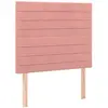 vidaXL Têtes de lit 2 pcs Rose 100x5x78/88 cm Velours
