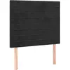 vidaXL Têtes de lit 2 pcs Noir 100x5x78/88 cm Velours