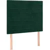 vidaXL Têtes de lit 2 pcs Vert foncé 100x5x78/88 cm Velours