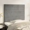 vidaXL Têtes de lit 2 pcs Gris clair 80x5x78/88 cm Velours