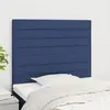 vidaXL Têtes de lit 2 pcs Bleu 100x5x78/88 cm Tissu
