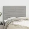 vidaXL Têtes de lit 4 pcs Gris clair 72x5x78/88 cm Tissu