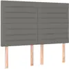 vidaXL Têtes de lit 4 pcs Gris foncé 72x5x78/88 cm Tissu