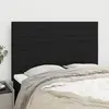 vidaXL Têtes de lit 4 pcs Noir 72x5x78/88 cm Tissu