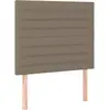 vidaXL Têtes de lit 2 pcs Taupe 90x5x78/88 cm Tissu