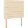 vidaXL Têtes de lit 2 pcs Crème 90x5x78/88 cm Tissu