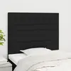 vidaXL Têtes de lit 2 pcs Noir 90x5x78/88 cm Tissu