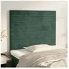 vidaXL Têtes de lit 2 pcs Vert foncé 90x5x78/88 cm Velours