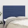 vidaXL Têtes de lit 4 pcs Bleu 72x5x78/88 cm Tissu