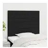 vidaXL Têtes de lit 2 pcs Noir 80x5x78/88 cm Tissu