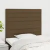 vidaXL Têtes de lit 2 pcs Marron Foncé 80x5x78/88 cm Tissu