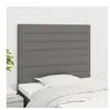 vidaXL Têtes de lit 2 pcs Gris foncé 90x5x78/88 cm Tissu