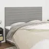 vidaXL Têtes de lit 4 pcs Gris clair 90x5x78/88 cm Tissu