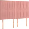 vidaXL Têtes de lit 4 pcs Rose 72x5x78/88 cm Velours