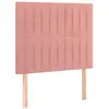 vidaXL Têtes de lit 2 pcs Rose 100x5x78/88 cm Velours