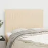vidaXL Têtes de lit 4 pcs Crème 72x5x78/88 cm Tissu
