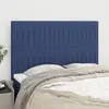 vidaXL Têtes de lit 4 pcs Bleu 72x5x78/88 cm Tissu
