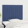 vidaXL Têtes de lit 2 pcs Bleu 90x5x78/88 cm Tissu