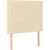 vidaXL Têtes de lit 2 pcs Crème 100x5x78/88 cm Tissu