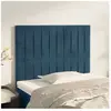 vidaXL Têtes de lit 2 pcs Bleu foncé 90x5x78/88 cm Velours
