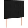 vidaXL Têtes de lit 2 pcs Noir 100x5x78/88 cm Velours