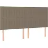 vidaXL Têtes de lit 4 pcs Taupe 80x5x78/88 cm Tissu
