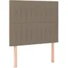 vidaXL Têtes de lit 2 pcs Taupe 80x5x78/88 cm Tissu