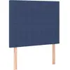 vidaXL Têtes de lit 2 pcs Bleu 80x5x78/88 cm Tissu