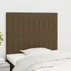 vidaXL Têtes de lit 2 pcs Marron Foncé 80x5x78-88 cm Tissu  3116547