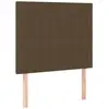 vidaXL Têtes de lit 2 pcs Marron Foncé 90x5x78/88 cm Tissu