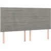 vidaXL Têtes de lit 4 pcs Gris clair 100x5x78/88 cm Velours