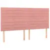 vidaXL Têtes de lit 4 pcs Rose 100x5x78/88 cm Velours