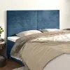vidaXL Têtes de lit 4 pcs Bleu foncé 90x5x78/88 cm Velours