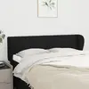 vidaXL Tête de lit avec oreilles Noir 147x23x78/88 cm Tissu