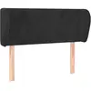 vidaXL Tête de lit avec oreilles Noir 103x23x78/88 cm Velours
