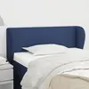 vidaXL Tête de lit avec oreilles Bleu 93x23x78/88 cm Tissu