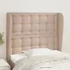 vidaXL Tête de lit avec oreilles Cappuccino 103x23x118/128 cm