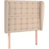 vidaXL Tête de lit avec oreilles Cappuccino 83x23x118/128cm Similicuir