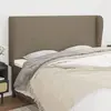 vidaXL Tête de lit avec oreilles Taupe 183x23x118/128 cm Tissu
